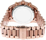 Michael Kors Lexington Chronograph Red Dial Rose Gold Steel Strap Watch For Women - MK7275 Buy Now By Michael Kors