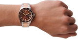 Emporio Armani Diver Quartz Brown Dial Two Tone Steel Strap Watch For Men - AR11340 Buy Now By Emporio Armani