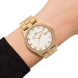 Marc Jacobs Henry Diamonds White Dial Gold Steel Strap Watch for Women - MBM3045 Buy Now By Marc Jacobs