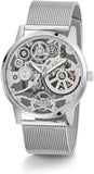 Guess Gadget Silver Dial Silver Mesh Bracelet Watch for Men - GW0538G1 Buy Now By Guess