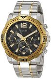 Guess Commander Chronograph Black Dial Two Tone Steel Strap Watch for Men - GW0056G4 Buy Now By Guess