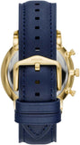 Fossil Neutra Chronograph Blue Dial Blue Leather Strap Watch for Men - FS5790 Buy Now By Fossil
