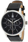 Tommy Hilfiger Kyle Quartz Black Dial Black Leather Strap Watch for Men - 1791630 Buy Now By Tommy Hilfiger