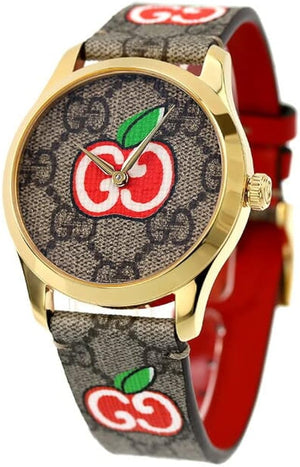 Gucci G Timeless Quartz Brown Dial Brown Leather Strap Watch For Men - YA1264158 Buy Now By Gucci