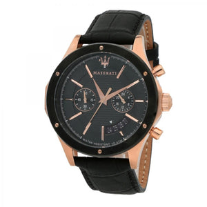 Maserati Circuito Black Dial Black Leather Strap Watch For Men - R8871627001 Buy Now By Maserati