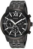 Guess Horizon Chronograph Black Dial Black Steel Strap Watch For Men - W0379G2 Buy Now By Guess