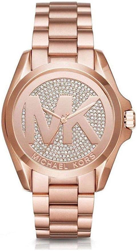 Michael Kors Bradshaw Rose Gold Dial Rose Gold Steel Strap Watch for Women - MK6437 Buy Now By Michael Kors
