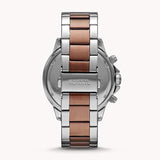 Fossil Bannon Multifunction Brown Dial Two Tone Steel Strap Watch for Men - BQ2502 Buy Now By Fossil