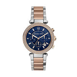 Michael Kors Parker Blue Dial Two Tone Steel Strap Watch for Women - MK6141 Buy Now By Michael Kors