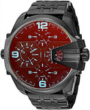 Diesel Uber Chief Chronograph Red Dial Black Steel Strap Watch For Men - DZ7373 Buy Now By Diesel
