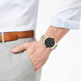 Tommy Hilfiger Decker Chronograph Black Dial Two Tone Steel Strap Watch for Men - 1791559 Buy Now By Tommy Hilfiger