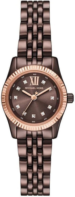 Michael Kors Lexington Three-Hand Brown Dial Brown Steel Strap Watch for Women - MK4844 Buy Now By Michael Kors