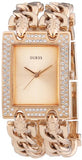 Guess Mod Heavy Metal Diamonds Rose Gold Dial Rose Gold Steel Strap Watch for Women - W0072L3 Buy Now By Guess