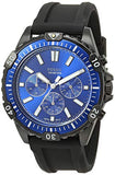 Fossil Garrett Chronograph Blue Dial Black Rubber Strap Watch for Men - FS5695 Buy Now By Fossil