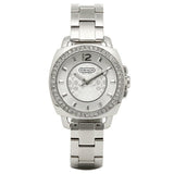 Coach Mini Boyfriend Diamonds Silver Dial Silver Steel Strap Watch for Women - 14501699 Buy Now By Coach