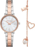 Michael Kors Pyper Quartz Mother of Pearl White Dial Two Tone Steel Strap Watch For Women - MK1066 Buy Now By Michael Kors
