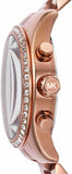 Michael Kors Lexington Chronograph Red Dial Rose Gold Steel Strap Watch For Women - MK7275 Buy Now By Michael Kors