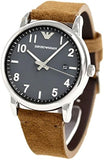 Emporio Armani Luigi Quartz Gray Dial Brown Leather Strap Watch For Men - AR11070 Buy Now By Emporio Armani