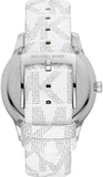 Michael Kors Runway Three Hand White Dial White Leather Strap Watch For Women - MK6998 Buy Now By Michael Kors
