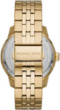 Michael Kors Cunningham Multifunction Black Dial Gold Steel Strap Watch For Men - MK7154 Buy Now By Michael Kors