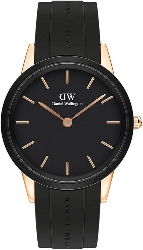 Daniel Wellington Iconic Motion Black Dial Black Rubber Strap Watch For Men - DW00100425 Buy Now By Daniel Wellington