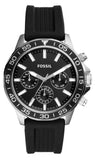 Fossil Bannon Multifunction Black Dial Black Silicone Strap Watch for Men - BQ2494 Buy Now By Fossil