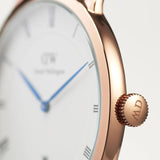 Daniel Wellington Dapper Cornwall White Dial Black Nylon Strap Watch For Men - DW00100261 Buy Now By Daniel Wellington