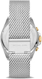 Michael Kors Brecken Quartz Black Dial Silver Mesh Strap Watch For Men - MK8961 Buy Now By Michael Kors