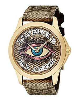 Gucci G Timeless Eye Beige Dial Beige Leather Strap Watch For Men - YA1264022 Buy Now By Gucci