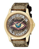 Gucci G Timeless Eye Beige Dial Beige Leather Strap Watch For Men - YA1264022 Buy Now By Gucci
