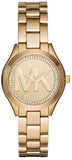 Michael Kors Slim Runway Gold Dial Gold Steel Strap Watch for Women - MK3477 Buy Now By Michael Kors