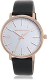 Michael Kors Pyper Quartz White Dial Black Leather Strap Watch For Women - MK2834 Buy Now By Michael Kors
