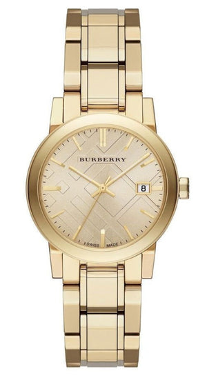 Burberry The City Gold Dial Gold Steel Strap Watch for Women - BU9134 Buy Now By Burberry