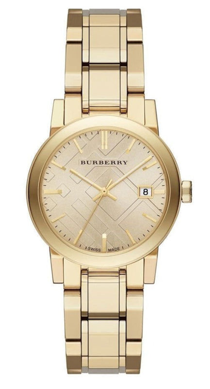 Burberry The City Gold Dial Gold Steel Strap Watch for Women - BU9134 Buy Now By Burberry