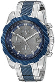 Guess Octane Chronograph Blue Dial Two Tone Steel Strap Watch for Men - W1046G2 Buy Now By Guess