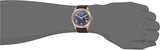 Guess Connoisseur Blue Dial Brown Leather Strap Watch For Men - GW0353G2 Buy Now By Guess