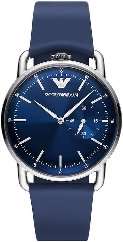 Emporio Armani Aviator Quartz Blue Dial Blue Leather Strap Watch For Men - AR11335 Buy Now By Emporio Armani