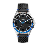 Fossil Sport 54 Day Date Black Dial Black Leather Strap Watch for Men - FS5321 Buy Now By Fossil