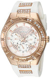 Guess Luna Diamonds White Dial White Rubber Strap Watch for Women - W0653L4 Buy Now By Guess