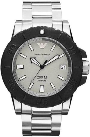Emporio Armani Bracelet Collection Black Dial Silver Steel Strap Watch For Men - AR5970 Buy Now By Emporio Armani