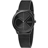 Calvin Klein Minimal Black Dial Black Mesh Bracelet Watch for Women - K3M5245X Buy Now By Calvin Klein