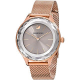 Swarovski Octea Nova Grey Dial Gold Mesh Bracelet Watch for Women - 5451634 Buy Now By Swarovski