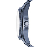 Fossil Riley Quartz Blue Dial Blue Steel Strap Watch for Women - ES4294 Buy Now By Fossil
