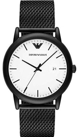 Emporio Armani Luigi Quartz White Dial Blue Mesh Bracelet Watch For Men - AR11025 Buy Now By Emporio Armani