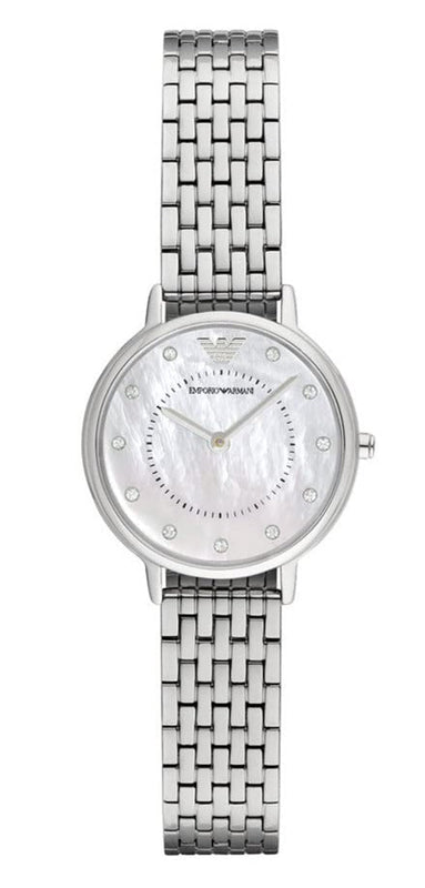 Emporio Armani Kappa Mother of Pearl Dial Silver Mesh Bracelet Watch For Women - AR2511 Buy Now By Emporio Armani