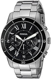 Fossil Grant Sport Chronograph Black Dial Silver Steel Strap Watch for Men - FS5236 Buy Now By Fossil