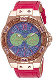 Guess Limelight Quartz Multicolor Dial Red Leather Strap Watch For Women - W0775L4 Buy Now By Guess