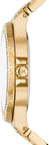 Michael Kors Lennox Three-Hand Gold Dial Gold Steel Strap Watch For Women - MK7339 Buy Now By Michael Kors