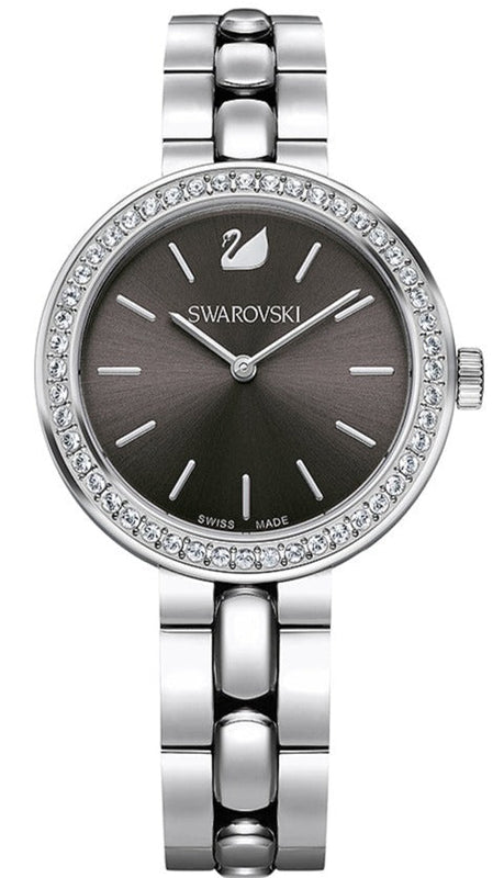 Swarovski Daytime Rhinestone Grey Dial Silver Steel Strap Watch for Women - 5213681 Buy Now By Swarovski