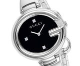 Gucci Guccissima Black Dial Silver Steel Strap Watch For Women - YA134301 Buy Now By Gucci